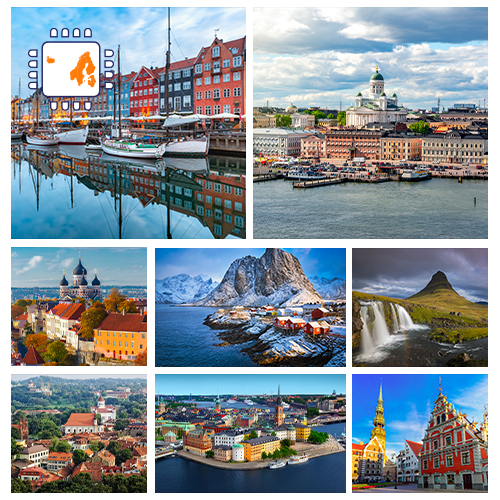 eSIM Scandinavia & Baltic 50GB (30 days)