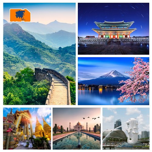 [WW_901O_STACK_ONEOFF_ASIA_1GB_30D] Data SIM Card Asia 1GB (30 days)